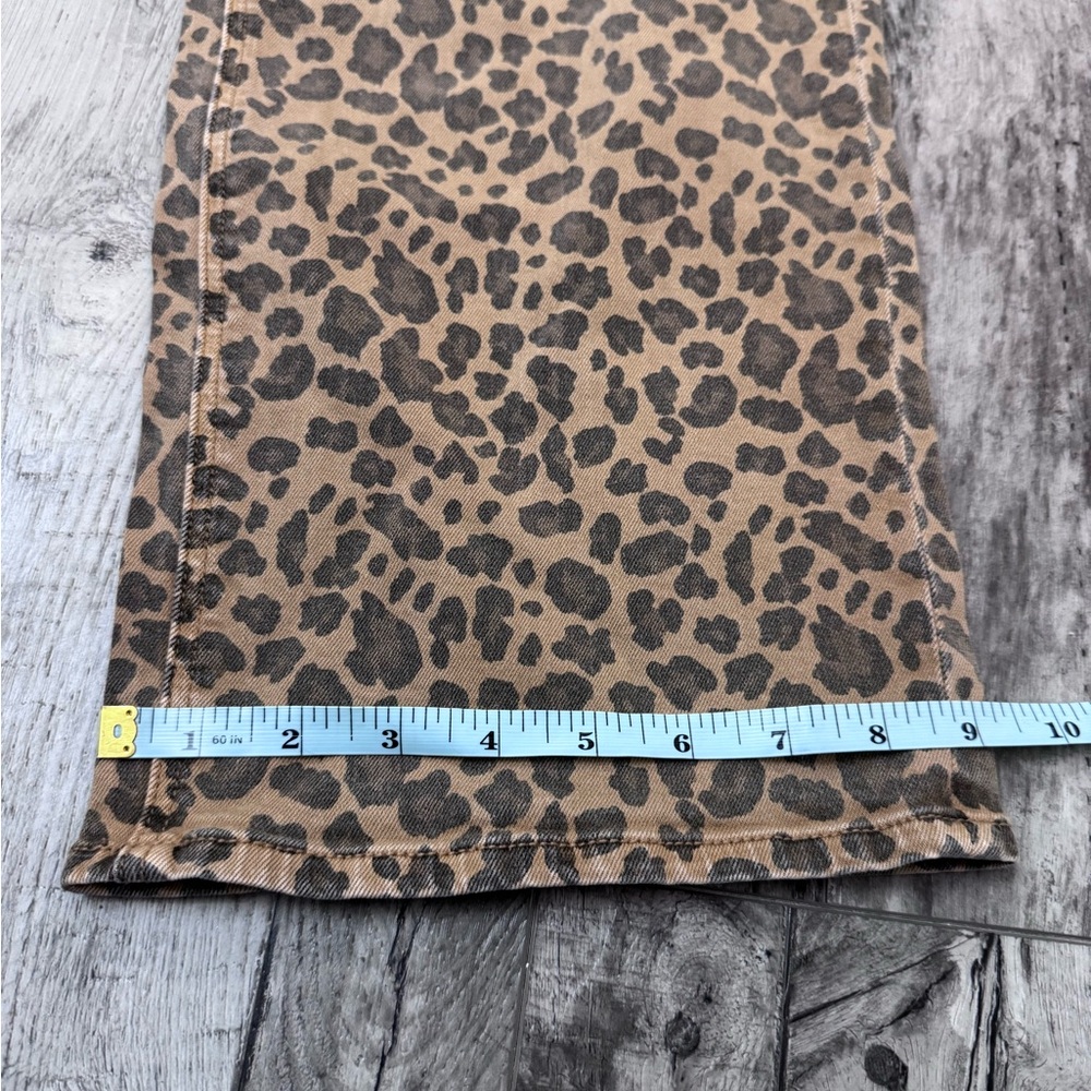 American Eagle Outfitters AE Stretch Leopard Low Rise Baggy Wide-Leg Pants 4 - Picture 6 of 11